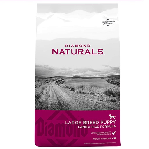 [10082380] DIAMOND NATURALS PUPPY LARGE BREED LAMB & RICE 40LB