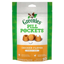 [10082628] GREENIES PILL POCKET DOG CHICKEN 3.2oz TABLET