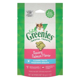 [10082638] GREENIES FELINE SALMON COMPLETE DENTAL TREAT 2.1OZ