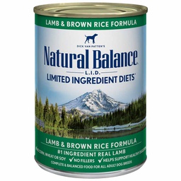 [10085310] DMB - NATURAL BALANCE DOG LAMB/RICE DOG 13OZ