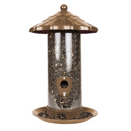 [166-100825] DV - PINEBUSH HIGH CAPACITY DECORATIVE  SEED FEEDER COPPER