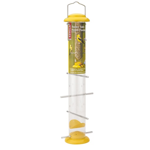 [10086158] MORE BIRDS TOPSY TAILS FINCH FEEDER 19" YELLOW