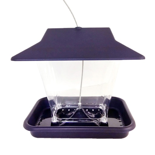 [10086166] DMB - MORE BIRDS RANCH HOPPER MIXED SEED FEEDER 1.5LB PURPLE POLY