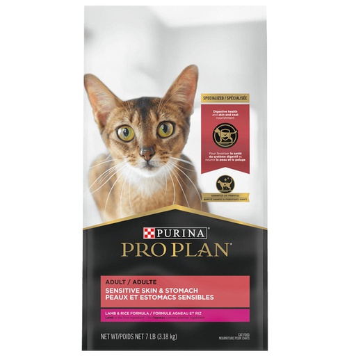 [10086626] PRO PLAN CAT SENSITIVE SKIN & STOMACH LAMB & RICE 3.18KG