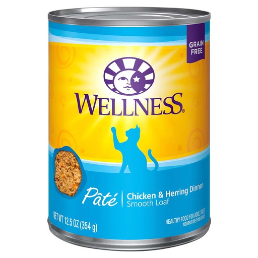 [10088304] WELLNESS CAT COMPLETE HEALTH CHICKEN & HERRING PATE 12.5OZ