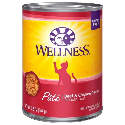 [10088306] WELLNESS CAT COMPLETE HEALTH BEEF & CHICKEN PATE 12.5OZ