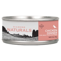 [146-612765] DIAMOND NATURALS CAT CHICKEN DINNER 5.5OZ 