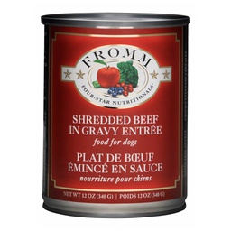 [10088578] SO - FROMM DOG 4STAR GF SHREDDED BEEF 12OZ