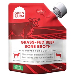 [136-124424] OPEN FARM GRASS-FED BEEF BONE BROTH FOR DOGS 12OZ