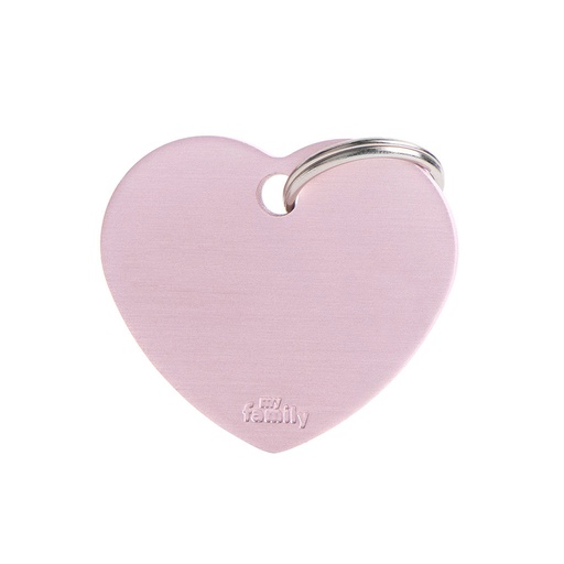 [10089984] MY FAMILY BASIC ALUMINUM HEART PINK L