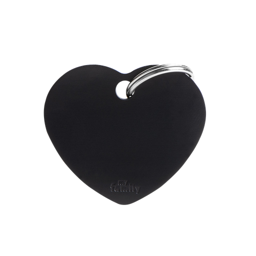 [10089998] MY FAMILY BASIC ALUMINUM HEART BLACK L