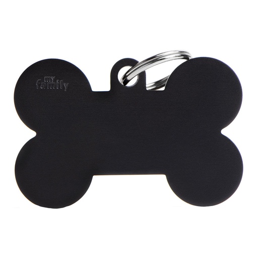 [10090022] MY FAMILY BASIC ALUMINUM BONE BLACK XL