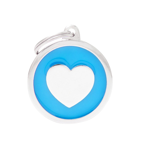 [10090056] MY FAMILY CLASSIC CIRCLE HEART LIGHT BLUE