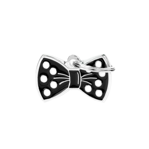 [10090112] MY FAMILY CHARMS BOW TIE BLACK