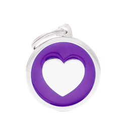 [10090118] MY FAMILY CLASSIC CIRCLE HEART PURPLE