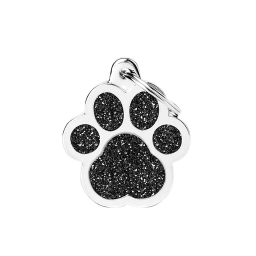 [10090140] MY FAMILY SHINE GLITTER PAW BLACK L