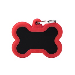 [10090174] MY FAMILY HUSHTAG BONE BLACK &amp; RED L