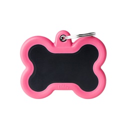 [10090176] MY FAMILY HUSHTAG BONE BLACK &amp; PINK L