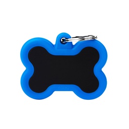 [10090182] MY FAMILY HUSHTAG BONE BLACK &amp; BLUE L