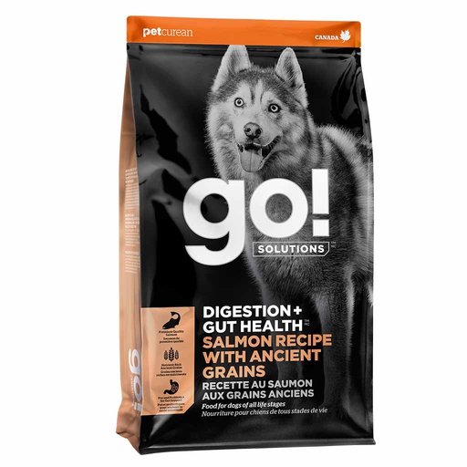 [10090970] GO DOG DIGESTION GUT HEALTH SALMON W/ANCIENT GRAINS 22LB