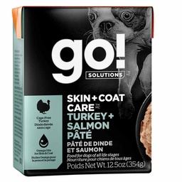 [10090974] GO DOG SKIN AND COAT TURKEY SALMON 12.5OZ