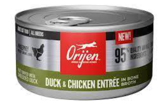 [10091280] ORIJEN CAT DUCK & CHICKEN ENTREE 85g (3OZ)