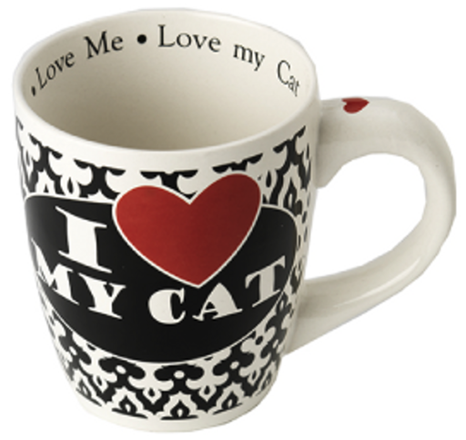 [10091560] DMB - PETRAGEOUS I LOVE MY CAT JUMBO MUG 28OZ