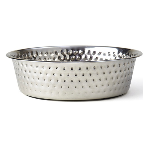 [10091676] PETRAGEOUS CRETE HAMMERED STAINLESS BOWL 7.68" 1.24QT