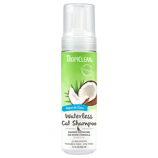 [10092370] DR - TROPICLEAN CAT DANDER REDUCING WATERLESS SHAMPOO 7.4OZ