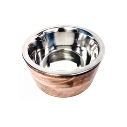 [10092462] DV - ADVANCE WOOD ROUND SLEEVE W/ METAL BONE &amp; SS BOWL 1QT