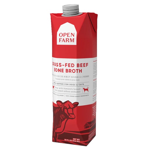 [10093234] OPEN FARM GRASS-FED BEEF BONE BROTH FOR DOGS & CATS 32OZ