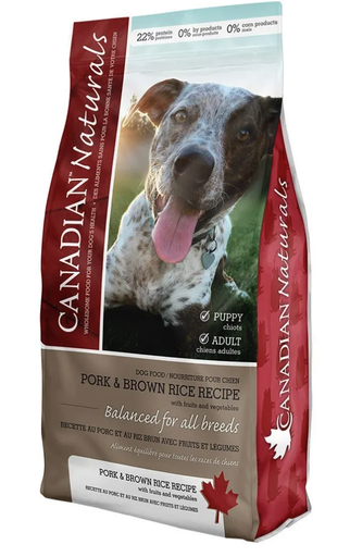 [10094196] CANADIAN NATURALS DOG VALUE SERIES PORK & BROWN RICE 30LB
