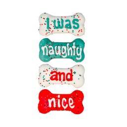 [10094284] DMB - BOSCO &amp; ROXY'S WAS NAUGHTY &amp; NICE BONES 4PK - XMAS 2023