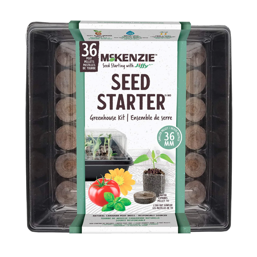 [10095000] MCKENZIE SEED STARTER GREENHOUSE KIT 36x36MM (36 CELL)