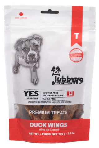 [10095064] TUBBY K9 DEHYDRATED DUCK WINGS 100G