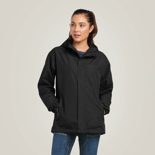 [10097906] DV - ARIAT WOMENS REBAR STORMSHELL LOGO H2O JACKET BLK/PPL XXL