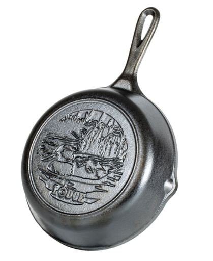 [10101576] LODGE WILDLIFE DUCK CAST IRON SKILLET 8" BLACK