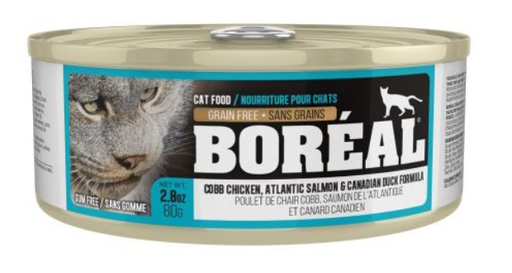 [10101644] BOREAL CAT COBB CHICKEN, ATLANTIC SALMON & CAN DUCK 2.8OZ (80G)