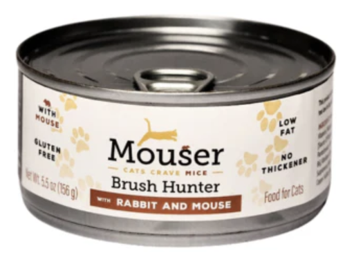 [10101670] MOUSER CAT WET BRUSH HUNTER RABBIT & MOUSE 5.5OZ (156G)