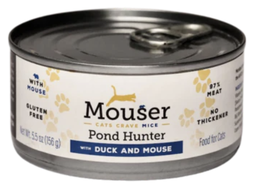 [10101678] MOUSER CAT WET POND HUNTER DUCK &amp; MOUSE 5.5OZ (156G)