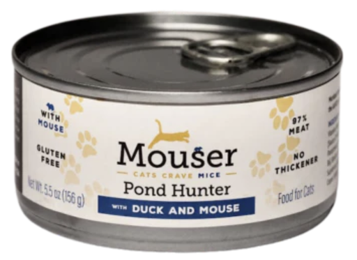 [10101678] MOUSER CAT WET POND HUNTER DUCK & MOUSE 5.5OZ (156G)