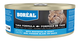 [10101680] BOREAL CAT TUNA RED MEAT IN GRAVY W/ WHITE FISH 2.8OZ (80G)