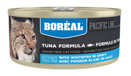 [10101692] BOREAL CAT TUNA RED MEAT IN GRAVY W/ WHITE FISH 5.5OZ (156G)