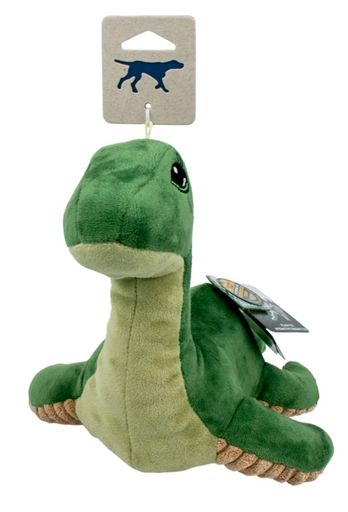 [10101808] TALL TAILS PLUSH NESSIE W/ SQUEAKER, CRINKLE & INTERIOR ROPE BODY TOY 13"