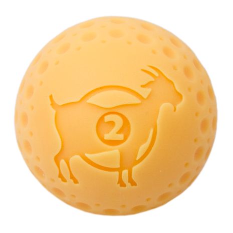 [10101838] TALL TAILS GOAT BALL YELLOW SMALL 2PK 2"