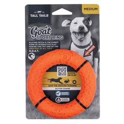 [10101852] TALL TAILS GOAT RUBBER RING ORANGE 5&quot;