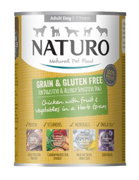 [10101878] NATURO GRAIN &amp; GF CHICKEN W/ FRUIT &amp; VEG IN HERB GRAVY 390G