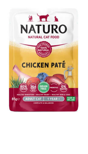 [10101938] NATURO CAT GF CHICKEN PATE POUCH 85G