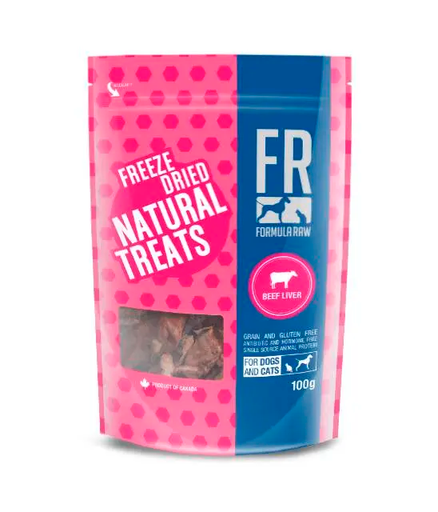 [10105502] DMB - FORMULA RAW DOG BEEF LIVER TREATS 100G
