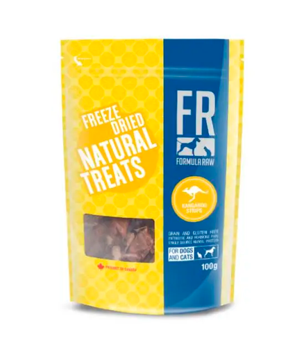 [10105506] DMB - FORMULA RAW DOG KANGAROO STRIPS TREATS 100G